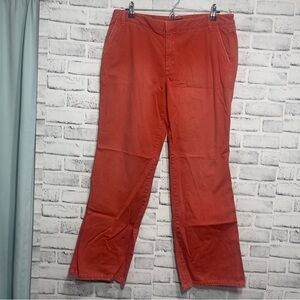 J Crew Orange Low Fit Pants 12